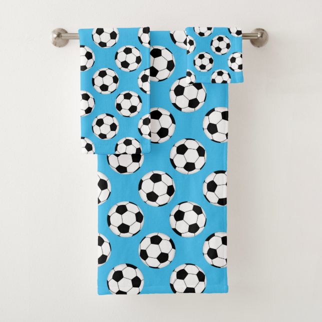 Fußball-Ball-Muster Badhandtuch Set (Insitu)