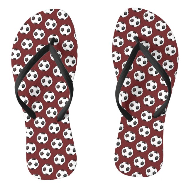 Fußball-Ball-Muster Flip Flops (Fußbett)