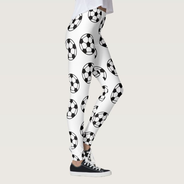 Fußball-Ball-Muster Leggings (Rechts)