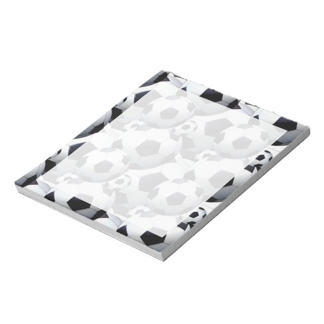 Fußball-Ball-Muster Notizblock (Rotiert)