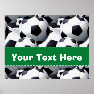Fußball-Ball-Muster Poster