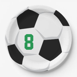 Fußball-Ball-NUMMER Fans Kids Party Spaß Pappteller