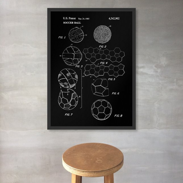 Fußball-Ball-Patentart Poster (Von Creator hochgeladen)
