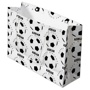 Fußball Ball Personalisiert Name Geburtstag Große Geschenktüte