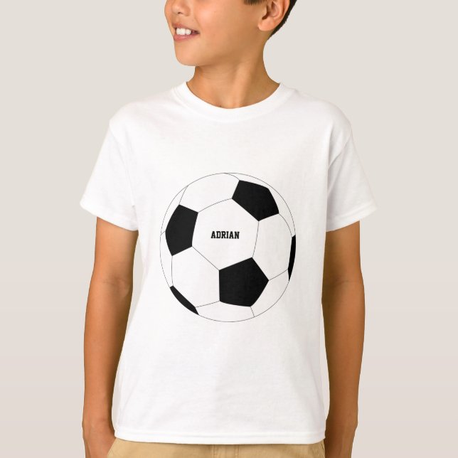 Fußball-Ball Personalisiert T-Shirt (Vorderseite)