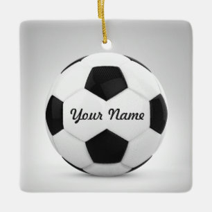 Fußball-Ball-personalisierter Namensdekor Keramikornament