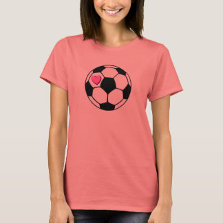Fußball-Ball (Pnk Hrt) T-Shirt