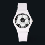 Fußball-Ball sieht Gesicht Armbanduhr<br><div class="desc">Fußball-Ball sieht Gesicht</div>