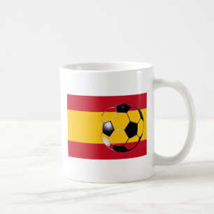 Fußball-Ball Spanien Flag2 Das MUSEUM Zazzle Gesch Tasse