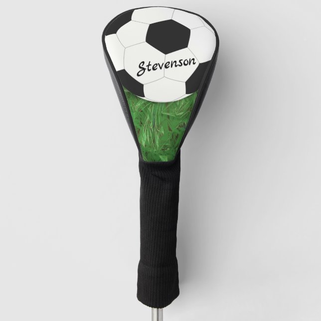 Fußball-Ball Sport initialisiert Golf Headcover (Vorderseite)