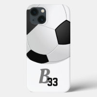 Fußball-Ball-Sport Monogram-Spielnummer Kinder