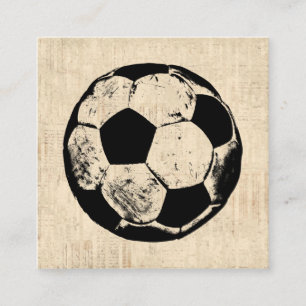 Fußball-Ball Sportart Vintages Fußball Begleitkarte