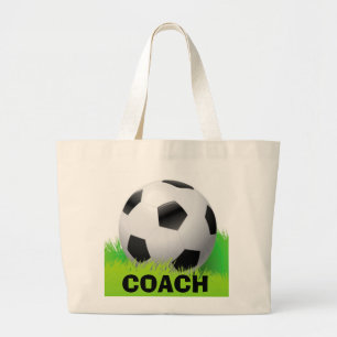 Fußball-Ball u. Trainer-Entwurfs-Taschentasche Jumbo Stoffbeutel