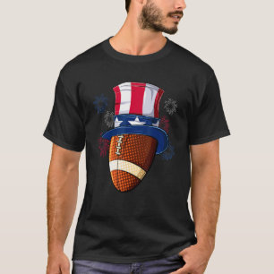 Fußball-Ball Uncle Sam Hat American Flag 4. J T-Shirt