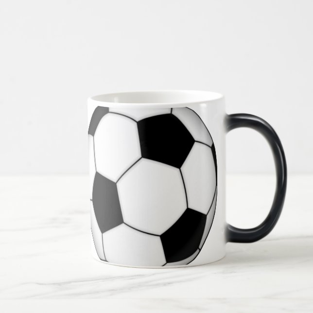 Fußball-Ball-verwandelnde Kaffee-Tasse Verwandlungstasse (Rechts)