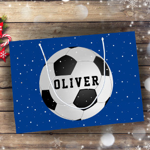Fußball Bälle Kinder Name Blau Weihnachten Große Geschenktüte