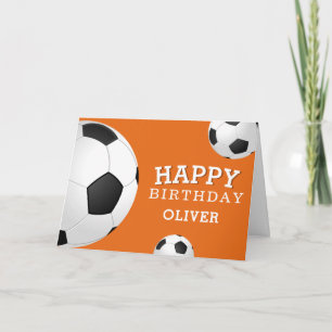 Fußball Bälle Sport Alles Gute zum Geburtstag Kind Karte