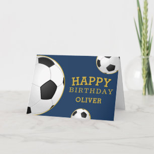Fußball Bälle Sport Alles Gute zum Geburtstag Kind Karte