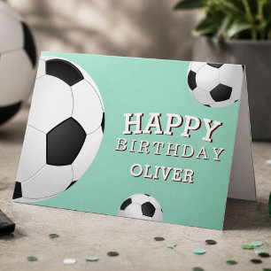 Fußball Bälle Sport Alles Gute zum Geburtstag Kind Karte