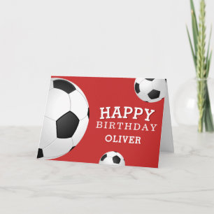 Fußball Bälle Sport Alles Gute zum Geburtstag Kind Karte
