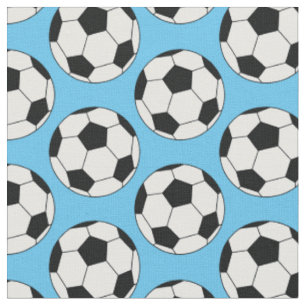 Fußball Balls Sportlicht Blau Stoff