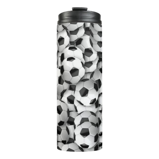 Fußball-Balls Thermal Tumbler Thermosbecher (Vorderseite)