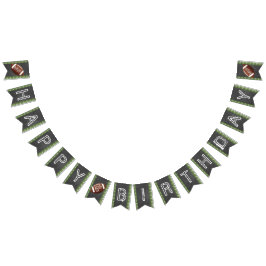 Fußball-Banner mit jedem Alter - MVP zum Geburtsta Wimpelkette