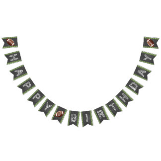 Fußball-Banner mit jedem Alter - MVP zum Geburtsta Wimpelkette