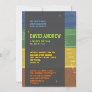 Fußball Bar Bat Mitzvah Einladung