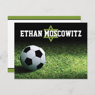 Fußball Bar Mitzvah Flat Vielen Dank Dankeskarte