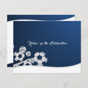 Fußball Baseball Bar Mitzvah Empfang Card Einladung
