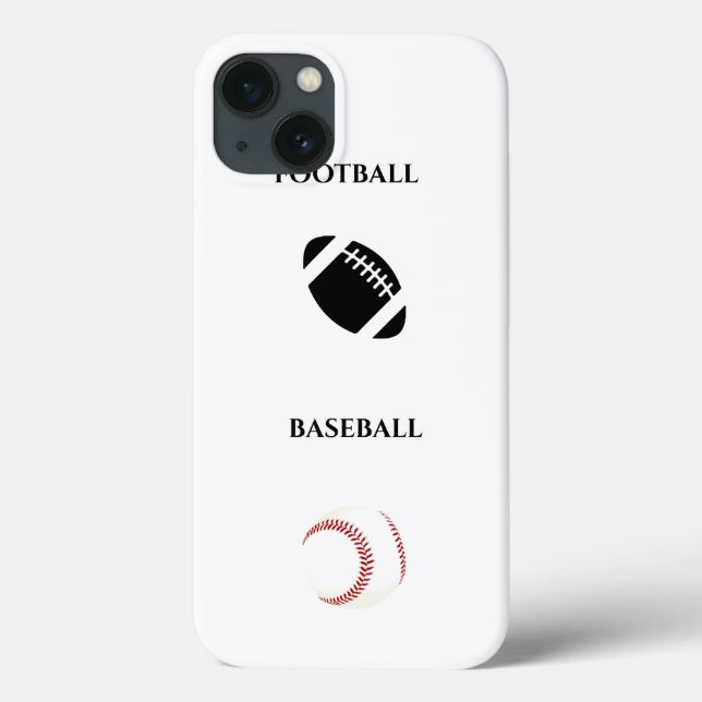 Fußball/Baseball iPhone/iPad Gehäuse! Case-Mate iPhone Hülle (Rückseite)