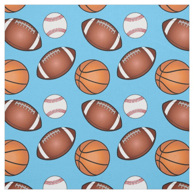 Fußball-, Basketball-und Baseball-Liebe Stoff (Muster)