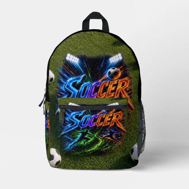 Fußball Bedruckter Rucksack (Vorderseite)