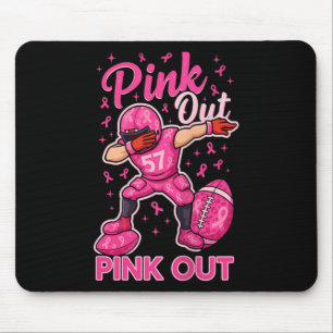 Fußball bekämpft Brustkrebs-Bewusstsein Pinkes Ban Mousepad