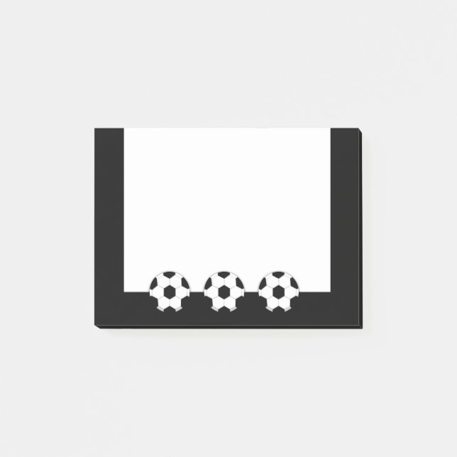 Fußball| Benutzerdefinierte Hintergrundfarbe Post-it Klebezettel (Vorderseite)