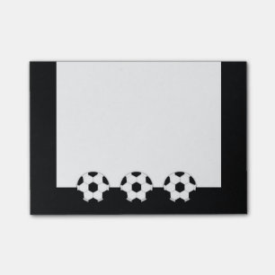 Fußball Benutzerdefinierte Hintergrundfarbe Post-it Klebezettel