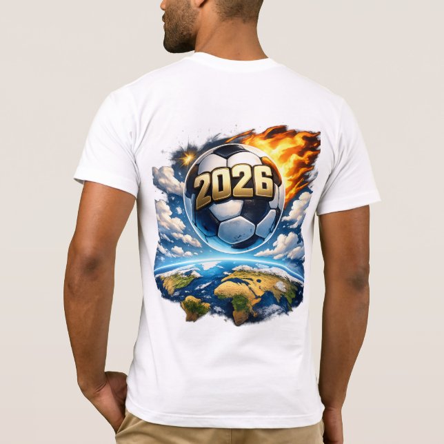 Fußball Beyond Earth T-Shirt (Rückseite)