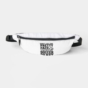 Fußball-Biest Hübsches Gesicht Vintage-Typografie- Bauchtasche