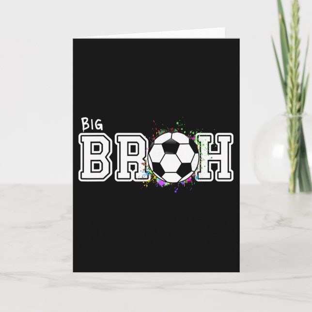 Fußball Big Bruh 1. Geburtstag  Karte (Vorderseite)