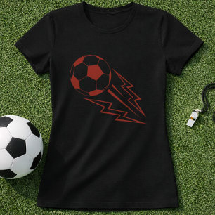 Fußball-Blitz-Grafik; Elektrischer FußbalBall T-Shirt