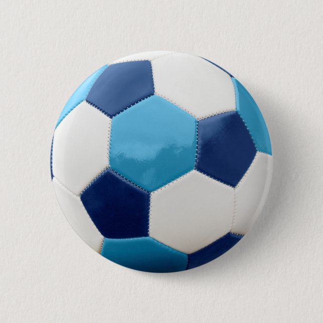 Fußball-Blues Button (Vorderseite)
