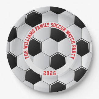 Fußball Bola 2026 Fußballparty Pappteller