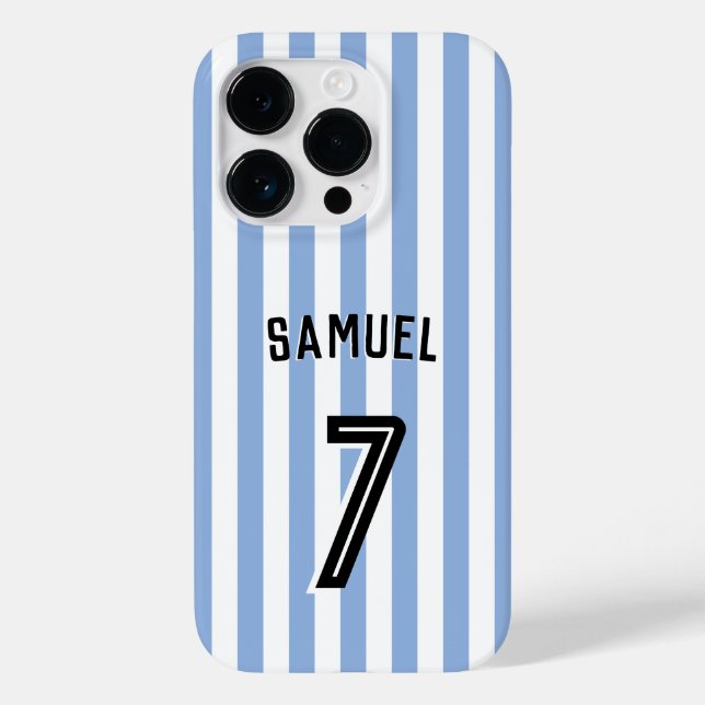 Fußball Boy Custom Player & Number Case-Mate iPhone Hülle (Rückseite)