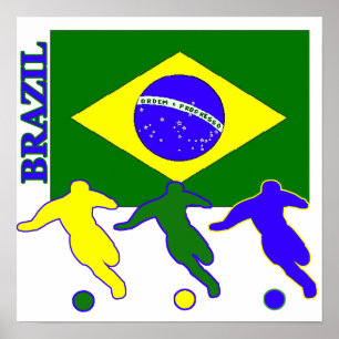 Fußball Brasilien Poster
