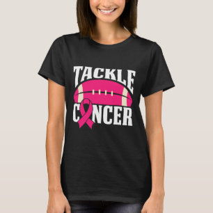 Fußball Breast Awareness Tackle Pink Ribbo T-Shirt