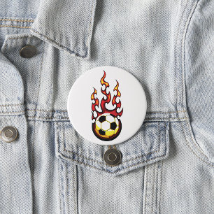 Fußball brennend button