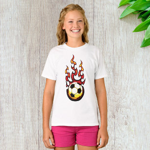 Fußball brennend T-Shirt