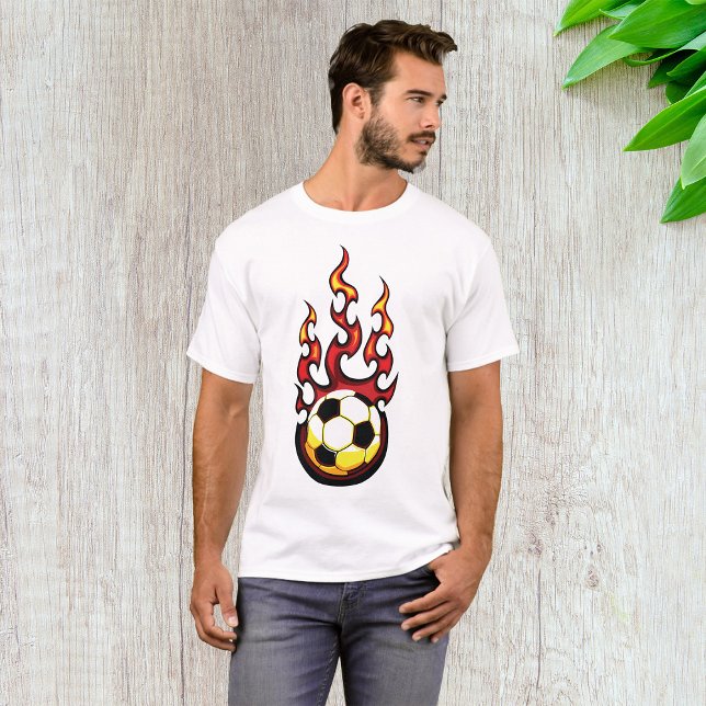 Fußball brennend T-Shirt (Von Creator hochgeladen)