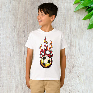 Fußball brennend T-Shirt